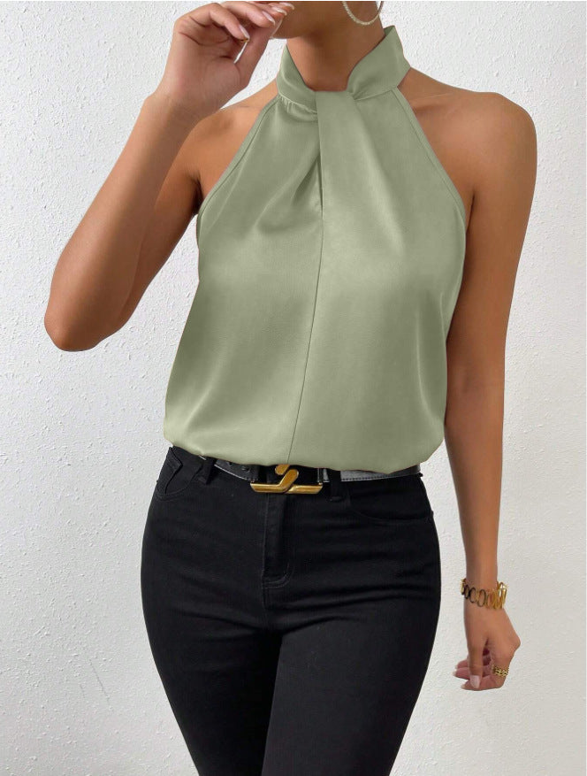 Damen Ärmelloses Neckholder-