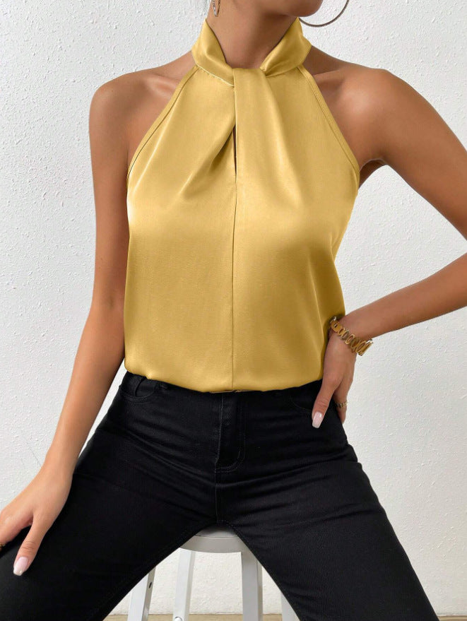 Damen Ärmelloses Neckholder-