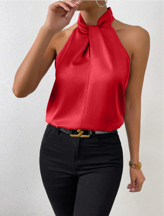 Damen Ärmelloses Neckholder-