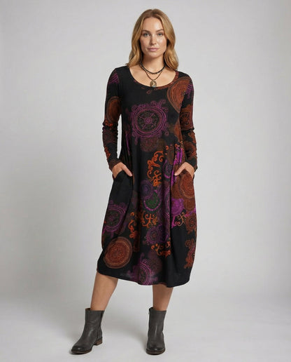 Damen Boho-Kleid Leicht Lässig - Eveloria