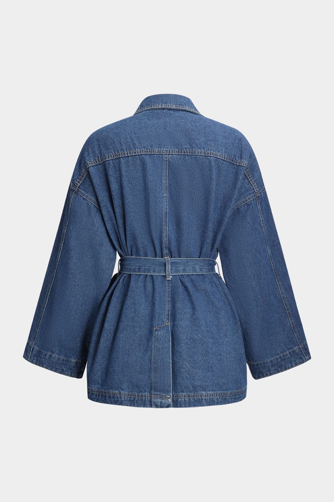 Damen Taillierte Denimjacke Modern Blau