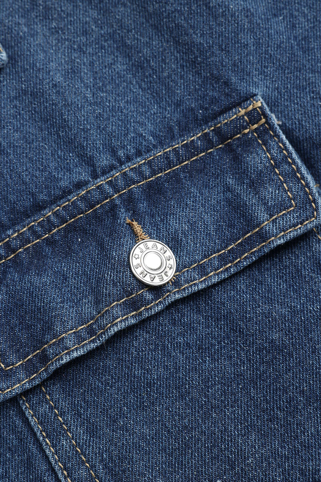 Damen Taillierte Denimjacke Modern Blau