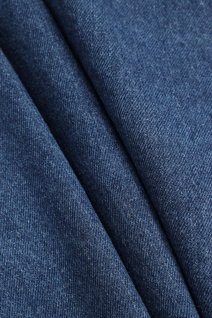 Damen Taillierte Denimjacke Modern Blau