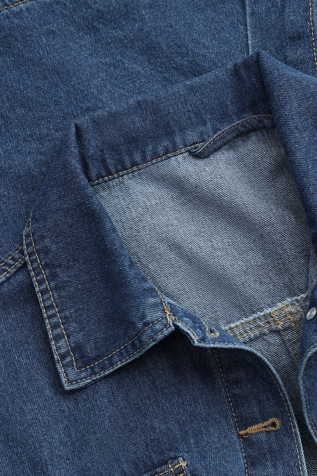 Damen Taillierte Denimjacke Modern Blau