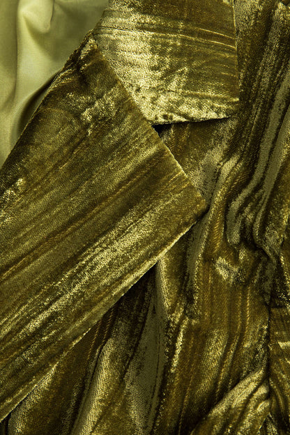 Damen Samtjacke Mit Bindegürtel