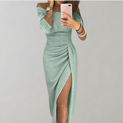 Eveloria Damen Glitzerkleid