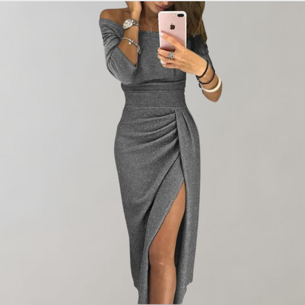Eveloria Damen Glitzerkleid