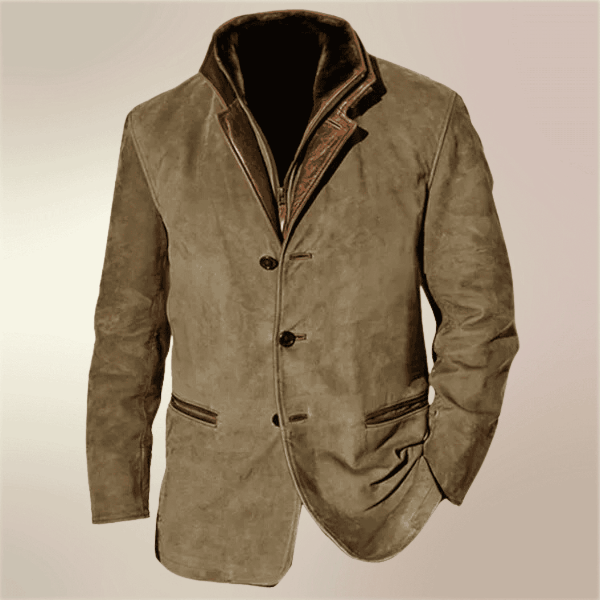 Herren Wetterjacke Button-Up Herbstjacke - Eveloria