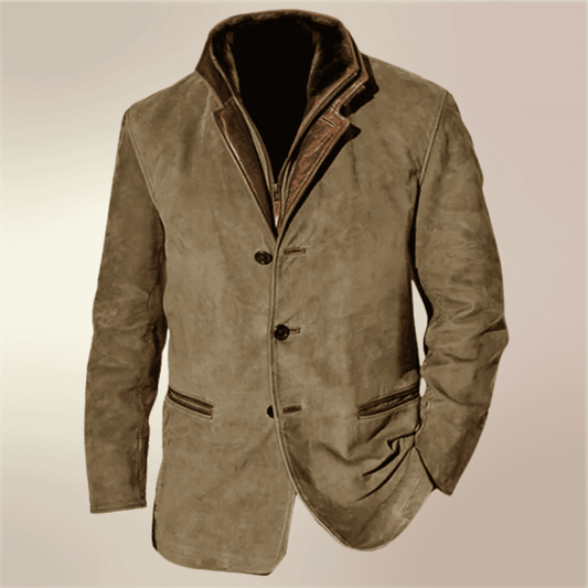 Herren Wetterjacke Button-Up Herbstjacke - Eveloria