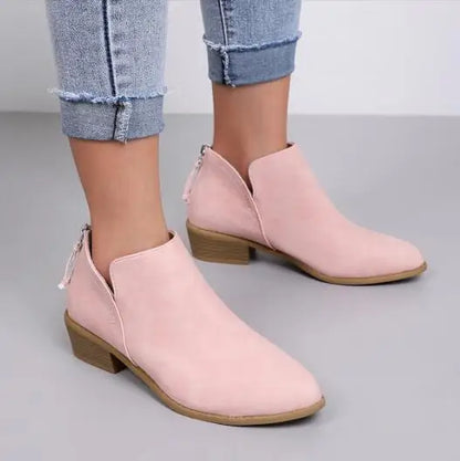 Damen Stiefelette Modisch Leder