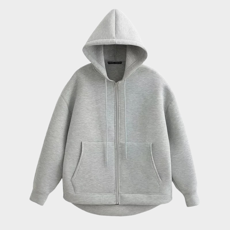 Eveloria Damen Basic-Kapuzenjacke Baumwolle - Eveloria