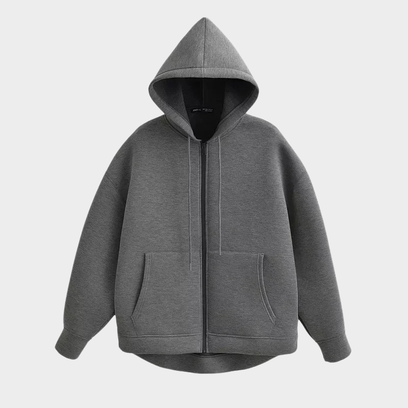 Eveloria Damen Basic-Kapuzenjacke Baumwolle
