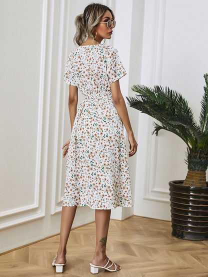 Eveloria Damen Sommerkleid Floral Elegant