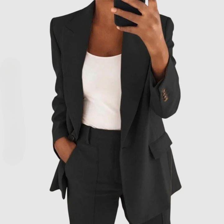 Damen 2-teiliger Hosenanzug Blazer und Hose