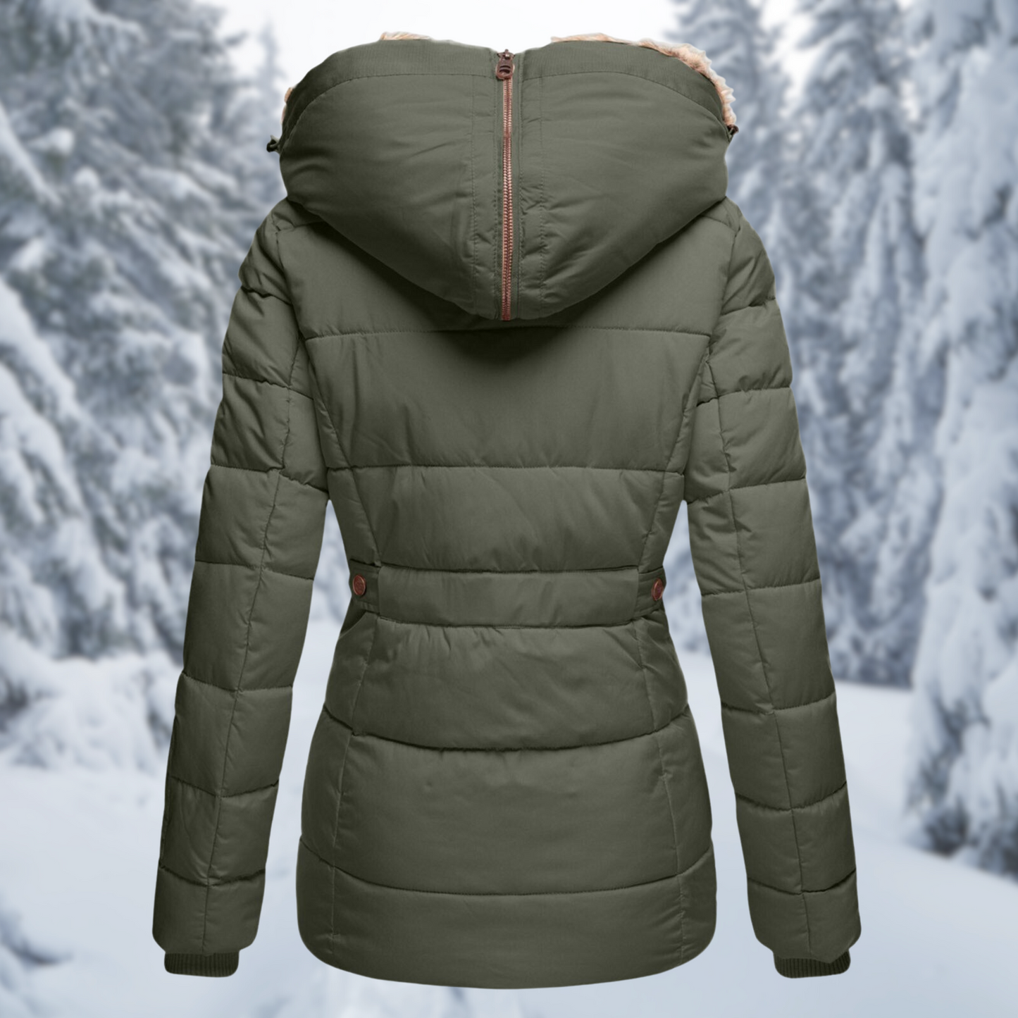 Damen Elegante Winterjacke Warm
