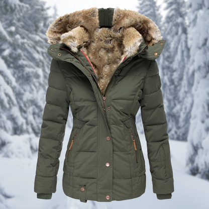 Damen Elegante Winterjacke Warm
