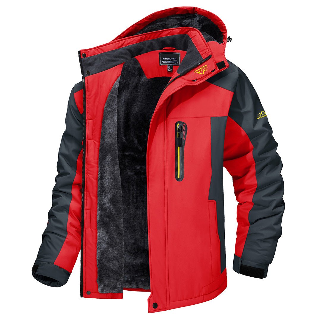 Herren Fleece Winterjacke Warm