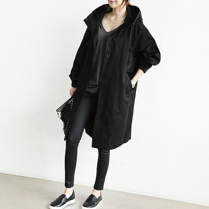 Damen Trenchcoat Lang