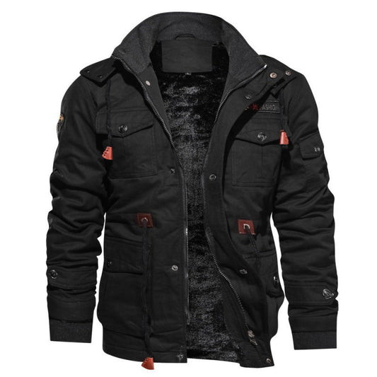 Herren Wasserdichte Winterjacke Fleece Warm - Eveloria