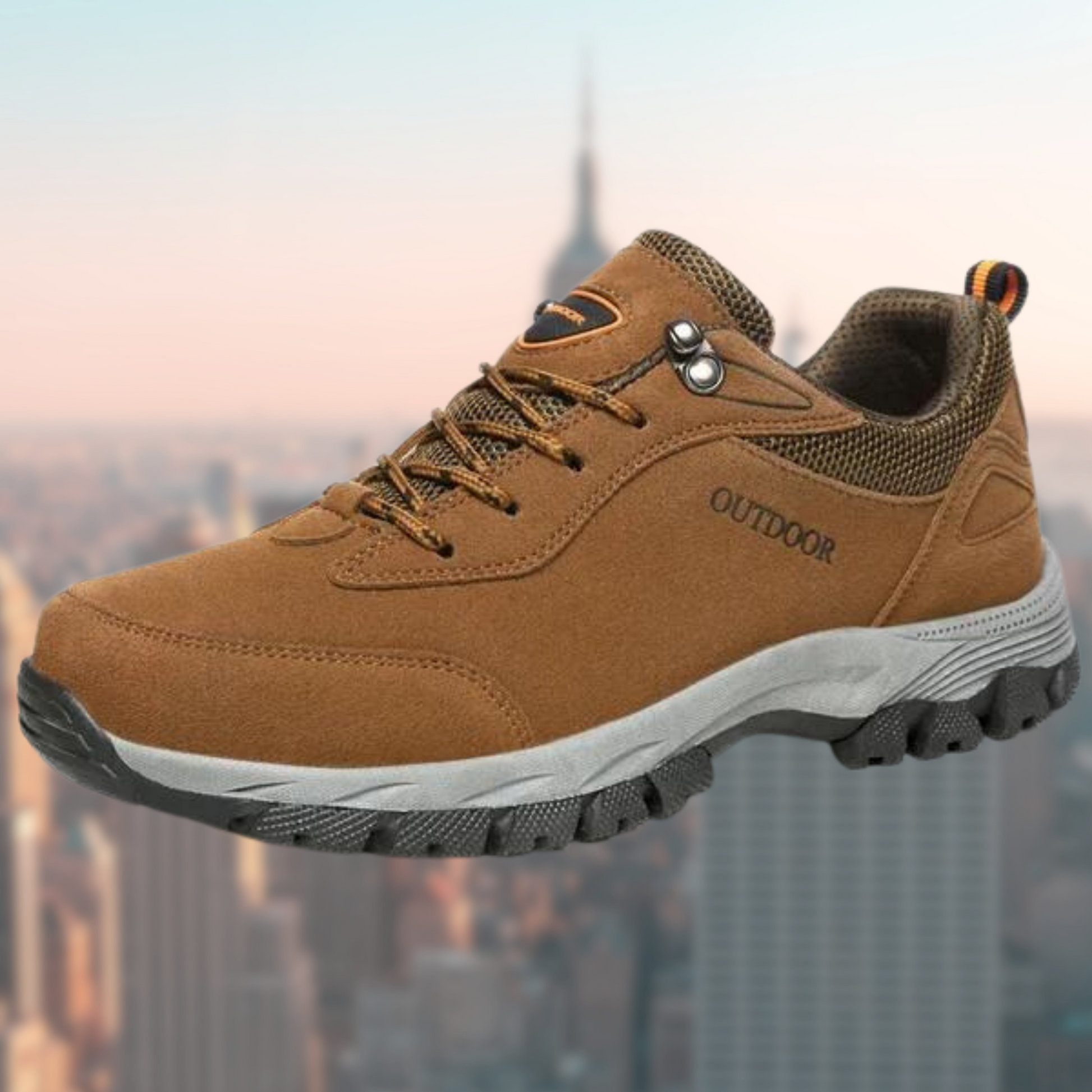 Herren Wanderschuhe Orthopädisch Anti-Rutsch Schnürschuhe - Eveloria