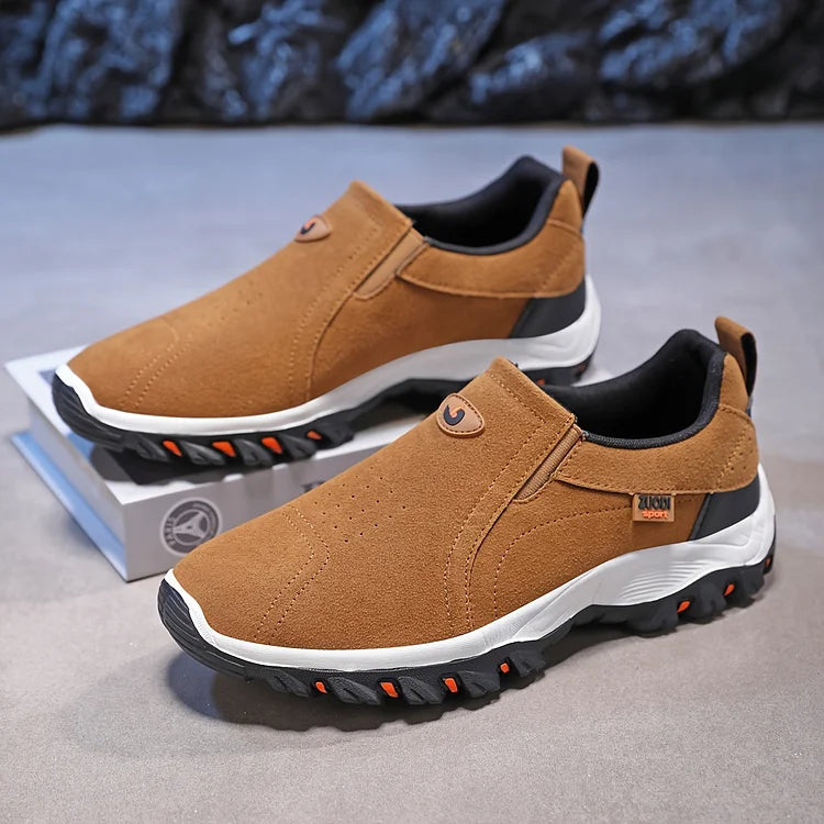 Herren Wanderschuhe Ergonomisch Gummisohle Schwarz - Eveloria