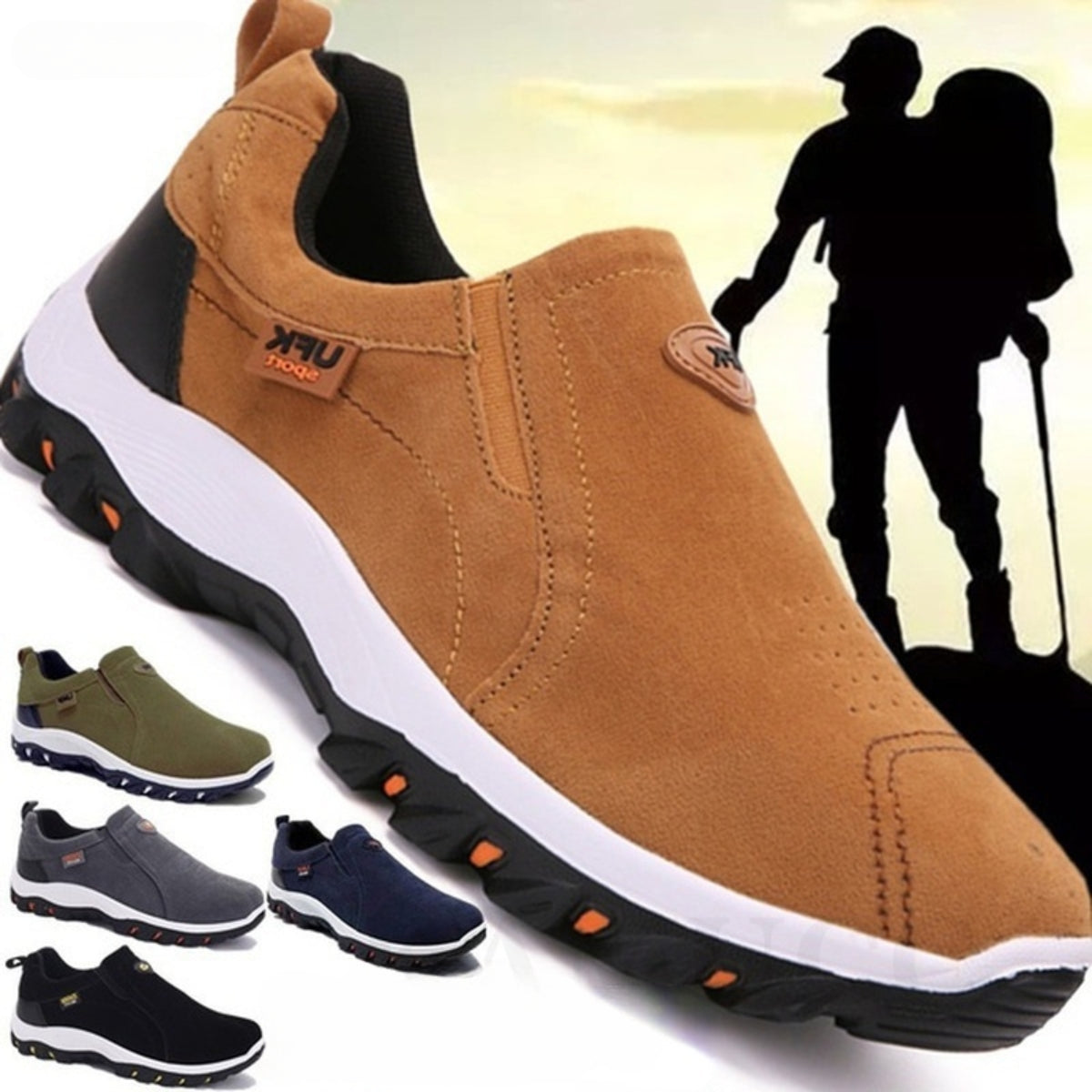 Herren Wanderschuhe Rutschfest Orthopädisch - Eveloria