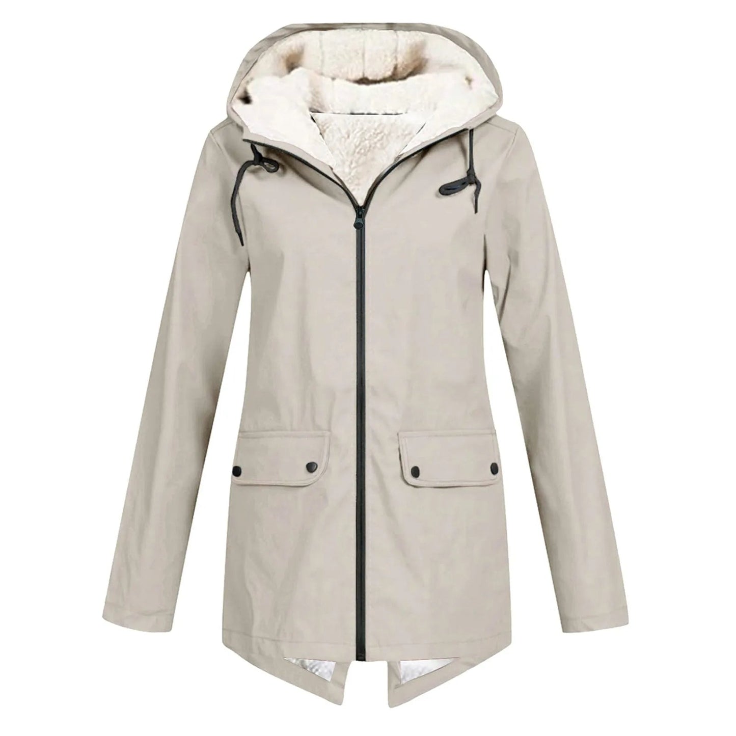 Damen Regenjacke Wasserdicht Mit Kapuze Funktionsdesign