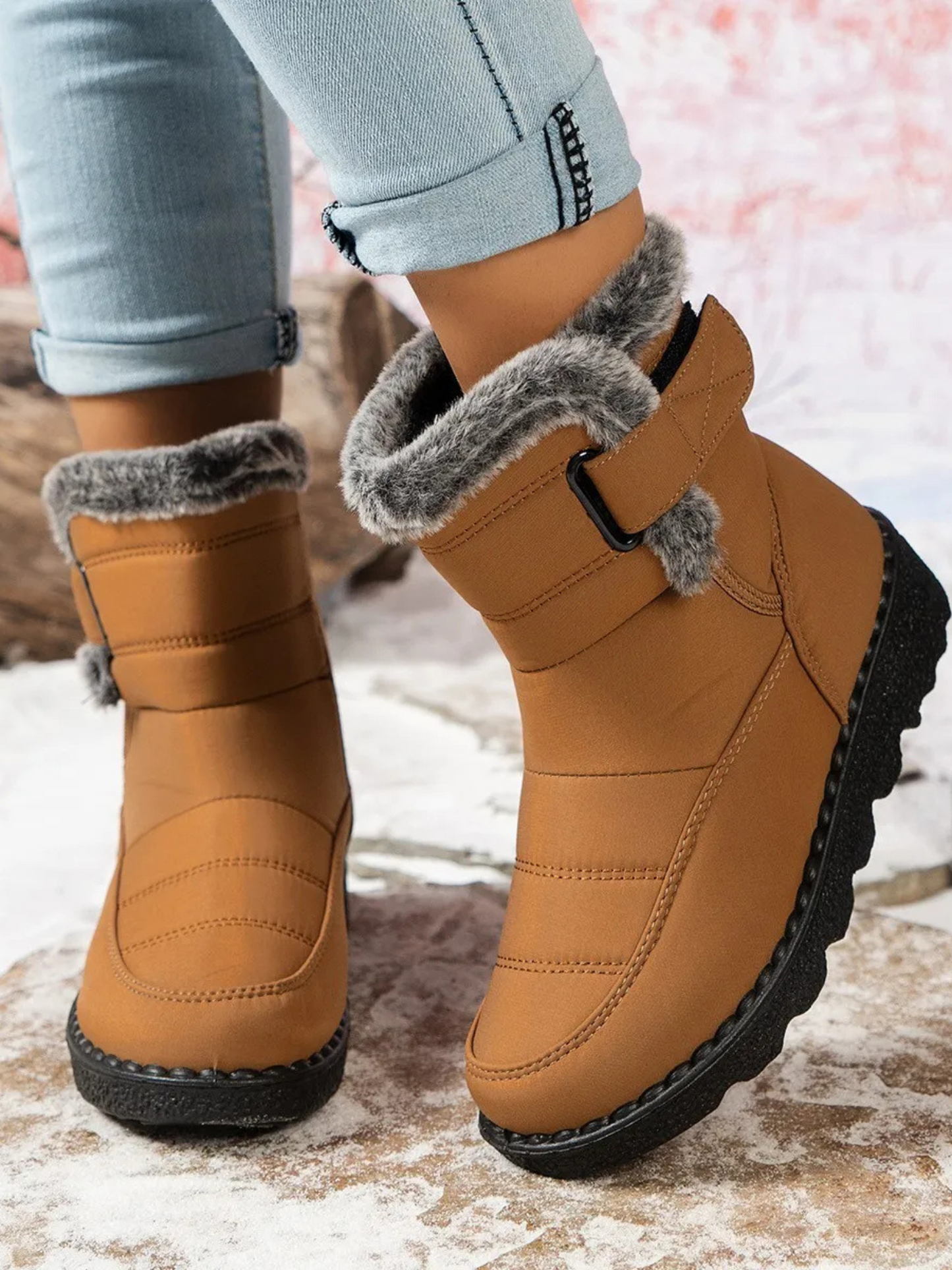 Damen Winterstiefel Wasserdicht Mittelhoch