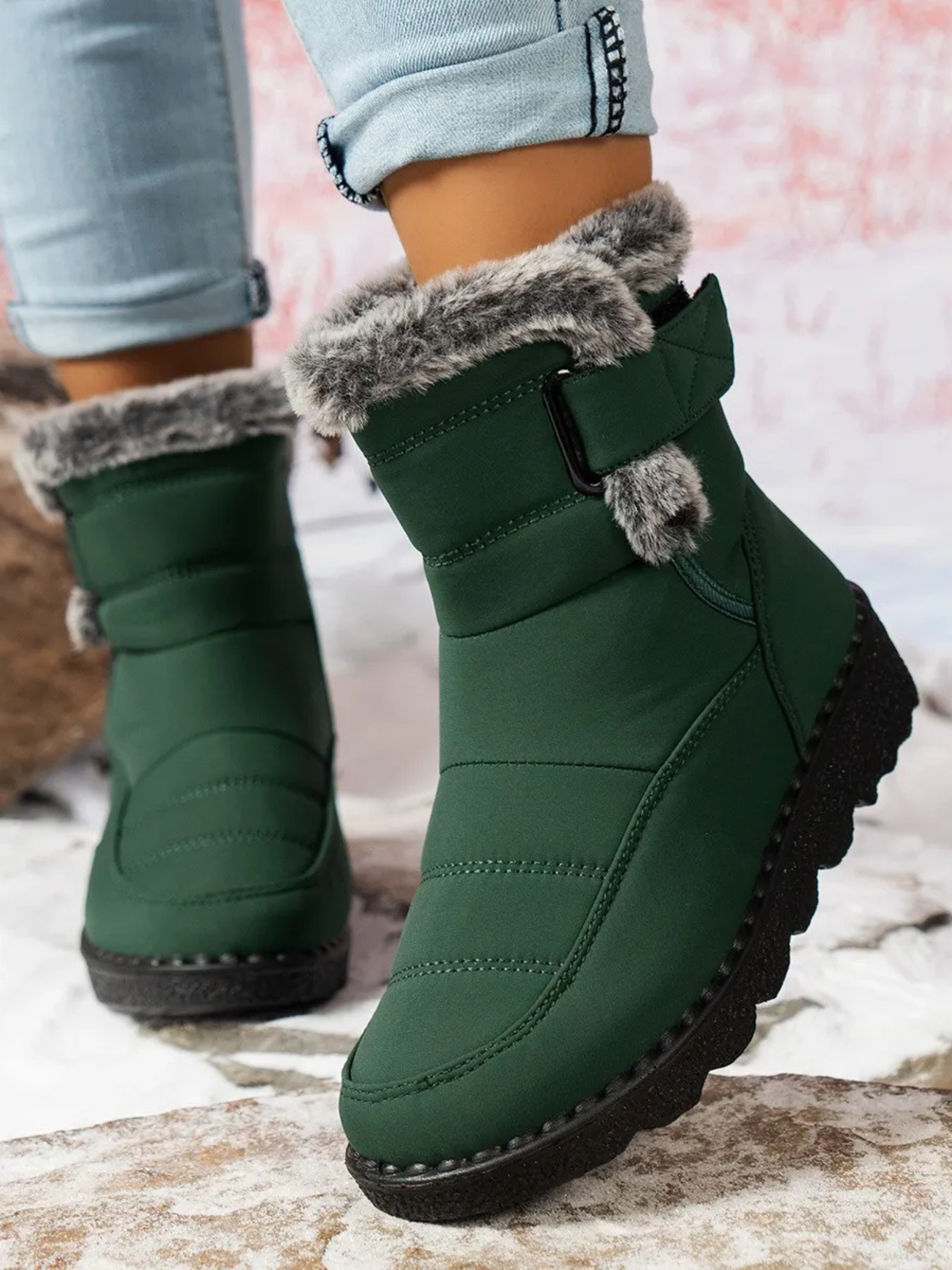 Damen Winterstiefel Wasserdicht Mittelhoch - Eveloria