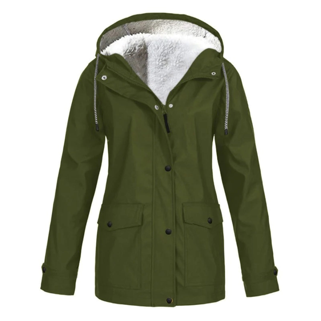 Damen Regenjacke Wasserdicht Mittellang