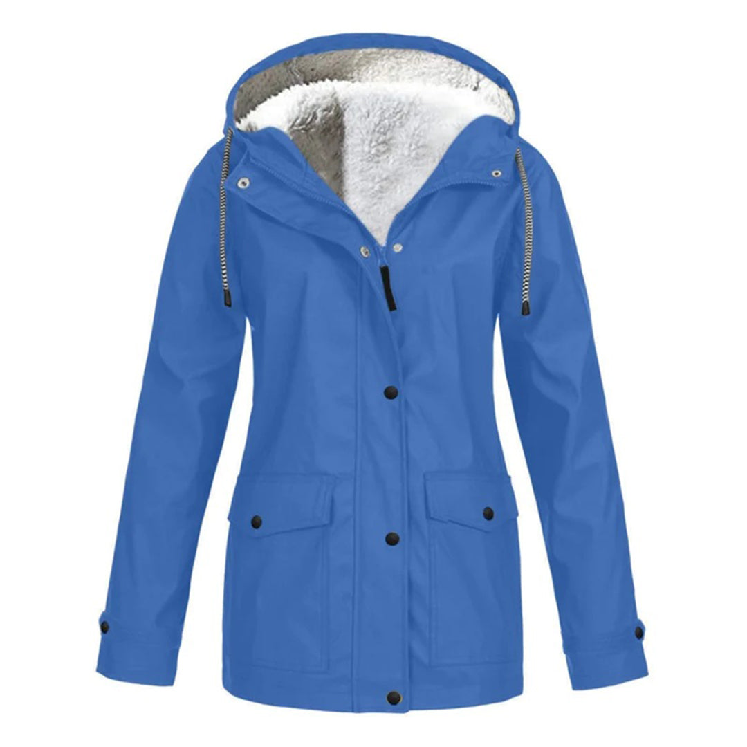 Damen Regenjacke Wasserdicht Mittellang