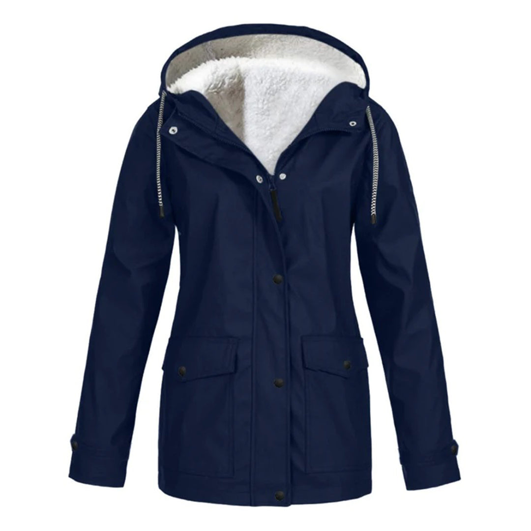 Damen Regenjacke Wasserdicht Mittellang