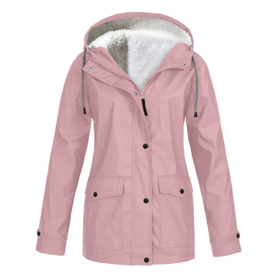 Damen Regenjacke Wasserdicht Mittellang