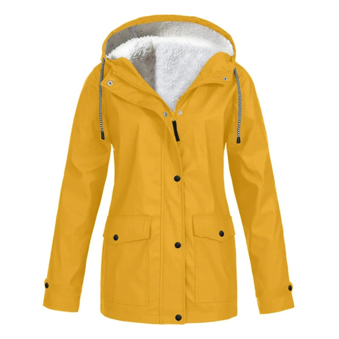 Damen Regenjacke Wasserdicht Mittellang