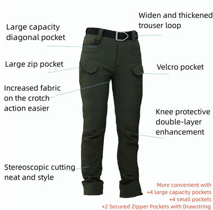 Eveloria Herren Softshell-Winterhose Wasserdicht