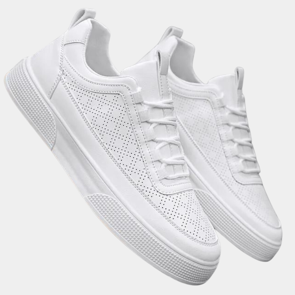 Herren Leichte Slip-On Sneakers Weiß Sommer - Eveloria