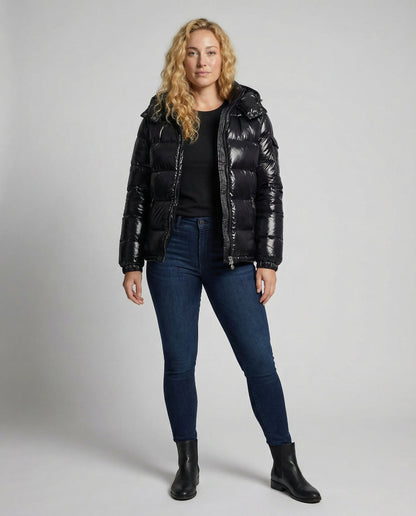 Damen Gepolsterte Pufferjacke Warm