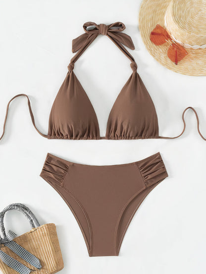 Eveloria Damen Klassischer Bindebikini