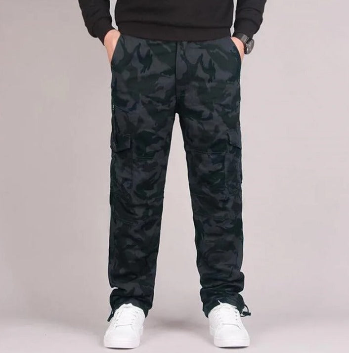 Herren Chino Cargohose Lang