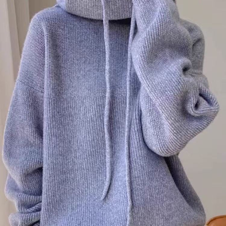 Eveloria Damen Strickhoodie Stilvoll