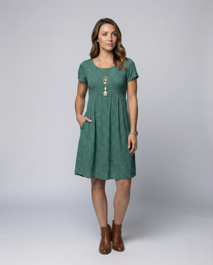 Damen Blumenkleid Sommerlich Leicht - Eveloria