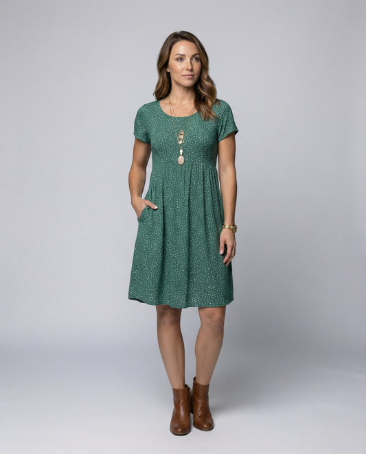 Damen Blumenkleid Sommerlich Leicht - Eveloria