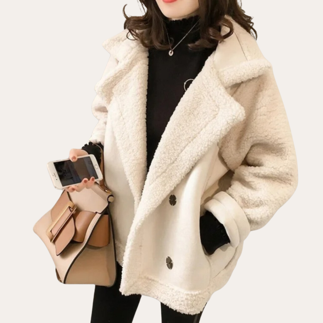 Eveloria Damen Wildlederjacke Trendig