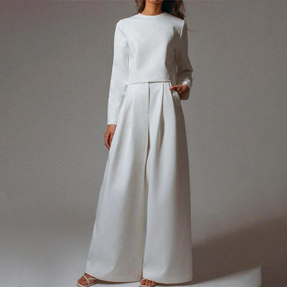 Damen Hosen-Set Langärmliges Crop-