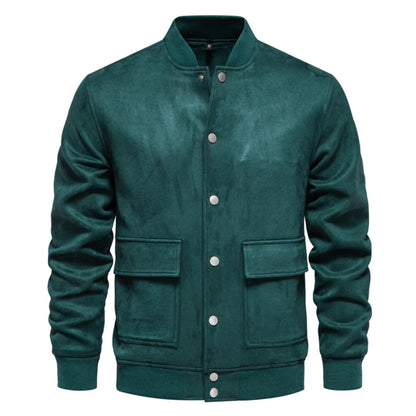 Herren Wildlederjacke Dünnes Leder Braun - Eveloria