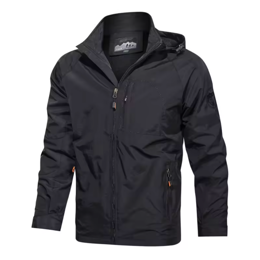Männer Windbreaker Wasserdichte Outdoorjacke Mit Kapuze - Eveloria