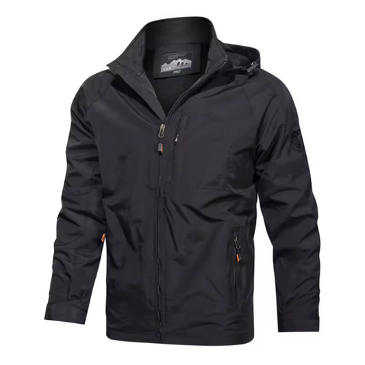 Männer Windbreaker Wasserdichte Outdoorjacke Mit Kapuze - Eveloria