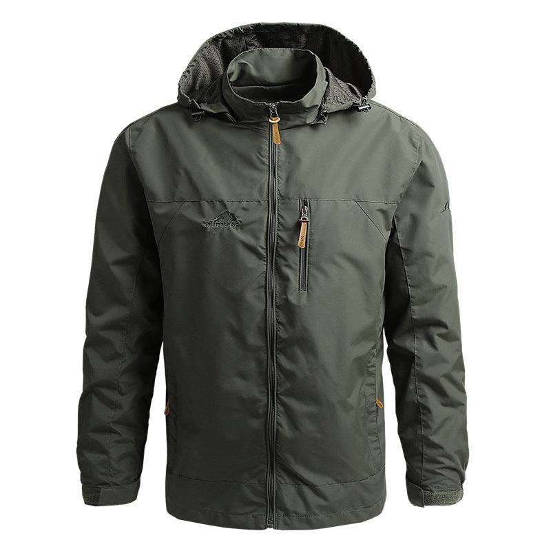 Herren Windbreaker-Jacke Winddichte Softshelljacke mit Kapuze - Eveloria