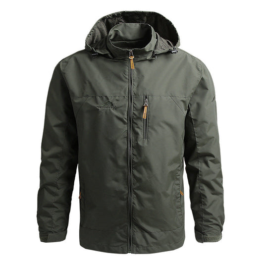 Herren Windbreaker-Jacke Winddichte Softshelljacke mit Kapuze - Eveloria