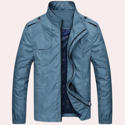 Herren Winddichte Kurzjacke Reißverschluss Trenchjacke - Eveloria